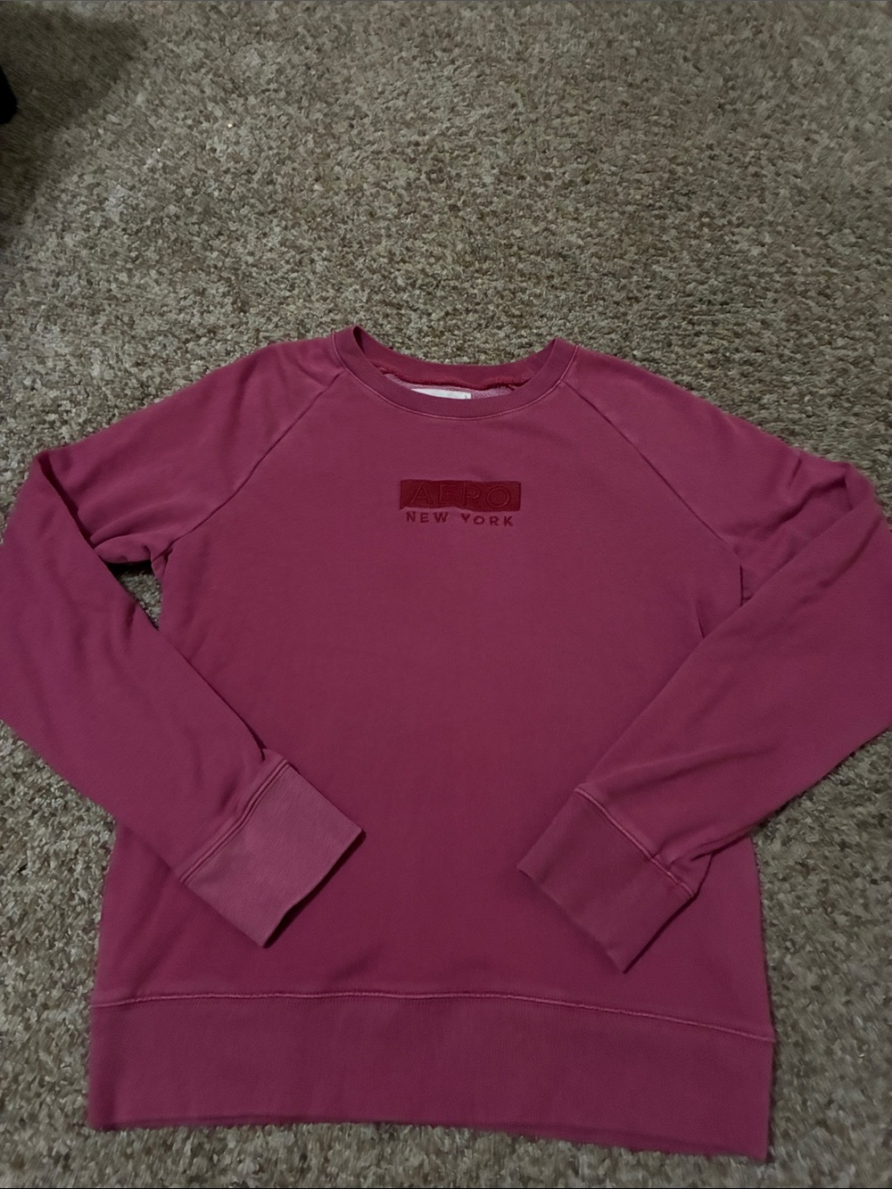Aeropostale Women's Crewneck Sweatshirt - Mauve Pink